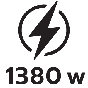 กำลังไฟ 1380วัตต์