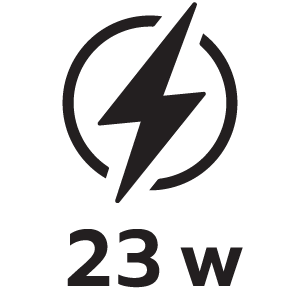 กำลังไฟ 23วัตต์