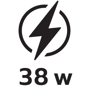 กำลังไฟ 38วัตต์