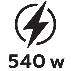 กำลังไฟ 540วัตต์