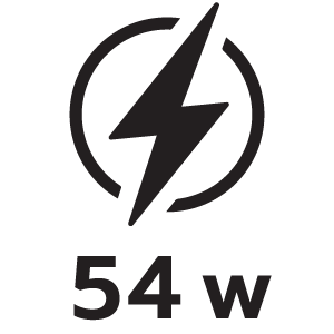 กำลังไฟ 54วัตต์