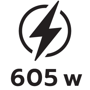 กำลังไฟ 605วัตต์