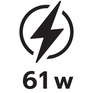 กำลังไฟ 61วัตต์