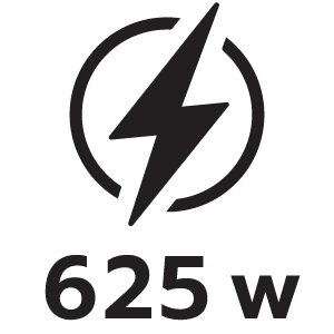 กำลังไฟ 625วัตต์