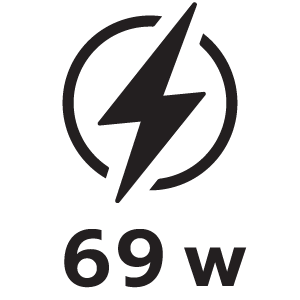 กำลังไฟ 69วัตต์