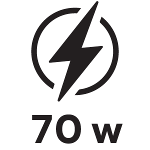 กำลังไฟ 70วัตต์