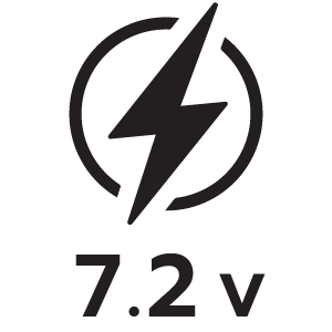 กำลังไฟ 7.2โวลต์