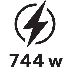 กำลังไฟ 744วัตต์