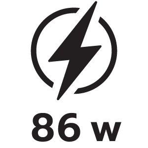 กำลังไฟ 86วัตต์