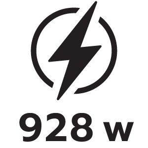 กำลังไฟ 928วัตต์
