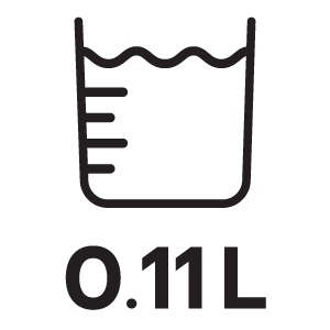 ความจุน้ำ 0.11ลิตร
