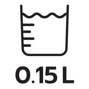 ความจุน้ำ 0.15ลิตร
