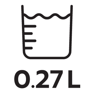ความจุน้ำ 0.27ลิตร