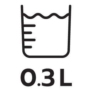 ความจุน้ำ 0.3ลิตร