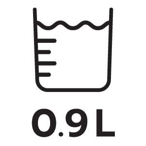 ความจุน้ำ 0.9ลิตร