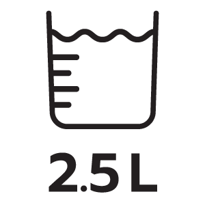 ความจุน้ำ 2.5ลิตร