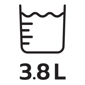 ความจุน้ำ 3.8ลิตร