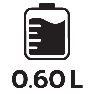 ความจุแท้งค์น้ำ 0.60ลิตร