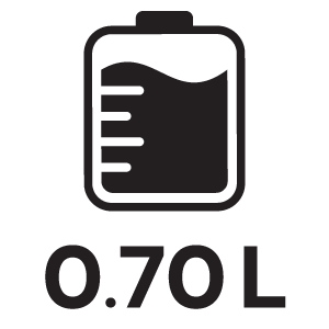 ความจุแท้งค์น้ำ 0.70ลิตร