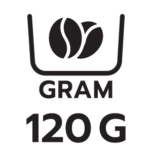 ความจุโถบดเมล็ดกาแฟ 120กรัม