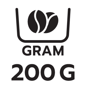 ความจุโถบดเมล็ดกาแฟ 200กรัม