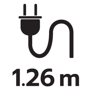 ความยาวสายไฟ 1.26เมตร
