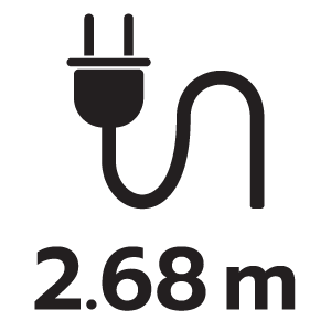 ความยาวสายไฟ 2.68เมตร