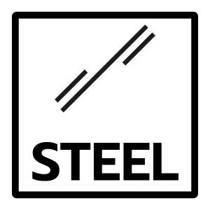 วัสดุหลัก เหล็ก