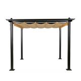 HOMEPRO SPRING GAZEBO RELAX TENT YF3809 3MX3M BROWN
