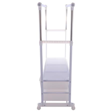 CLOTH RACK WITH 6 DRAWERS WITH WHEELS PLIM W150XD47XH165CM WHITE