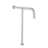 MOYA T-SHAPED WALL TO FLOOR GRAB BAR SN120 CHROME H68CW7XD60 CM