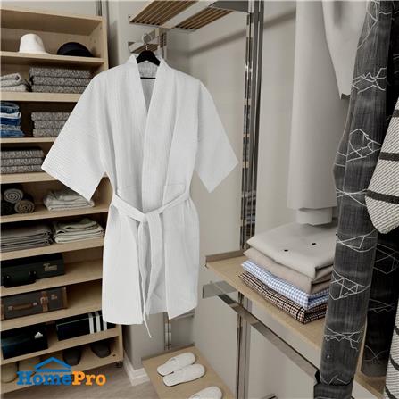 BATHROBE HOME LIVING STYLE WAFFLE WHITE