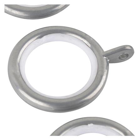 STEEL CURTAIN RINGS HOME LIVING STYLE 30MM SILVER 10PCS