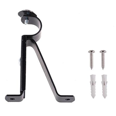 WALL BRACKET HOME LIVING STYLE STEEL 1-LAYER 19MM BLACK