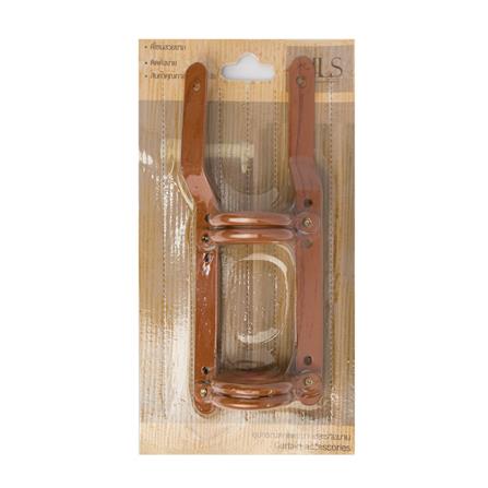 SLIDE RING STEEL PAIR 33MM BROWN HLS