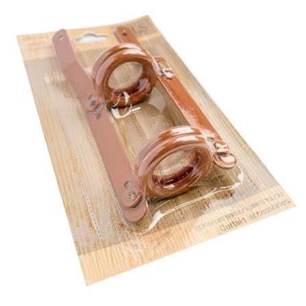 SLIDE RING STEEL PAIR 33MM BROWN HLS
