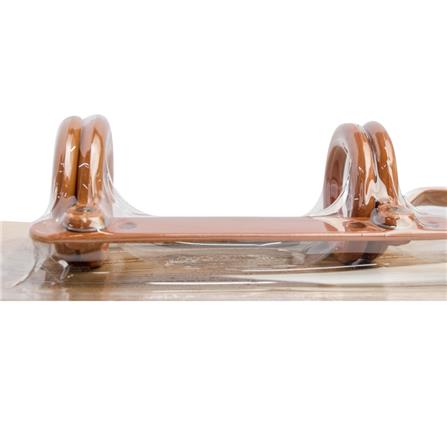 SLIDE RING STEEL PAIR 33MM BROWN HLS
