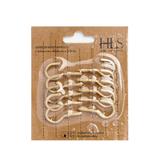 HOLDBACK HOOKS HOME LIVING STYLE GOLD 10PCS