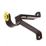 WALL BRACKET HOME LIVING STYLE STEEL 1-LAYER 25MM DARK BROWN