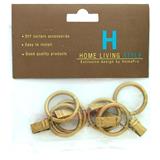 HLS CURTAIN RING DR001 30MM GOLD