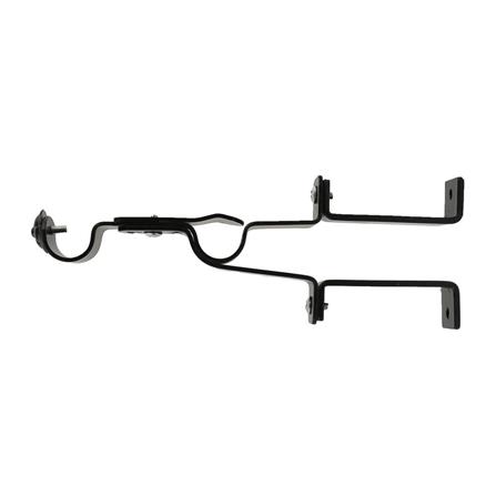 WALL BRACKET HOME LIVING STYLE STEEL 2-LAYER 19MM BLACK