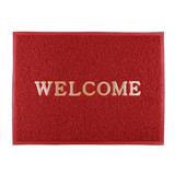HLS DUST MAT WELCOME 60X80CM RED