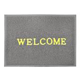 HLS DUST MAT WELCOME 60X80CM GRAY