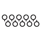 CURTAIN RINGS HOME LIVING STYLE 33MM DARK BROWN 10PCS