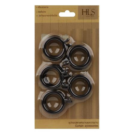 CURTAIN RINGS HOME LIVING STYLE 33MM DARK BROWN 10PCS