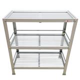 DISH DRAINER STAND EKONO CA-O3M M 3-TIER ALUMINIUM