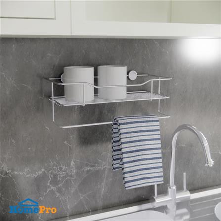 KITCHEN RACK WITH RAIL KECH HWS084 STAINLESS STEEL