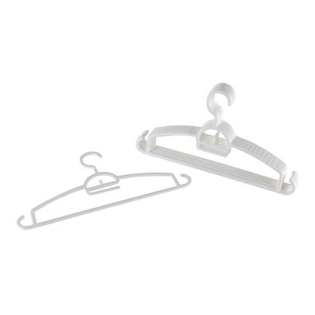 CLOTHES HANGER PLIM H1174,P1174 WHITE PACK6