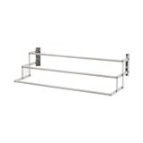 WALL RACK STAINLESS 3 STEPS 80cm PLIM