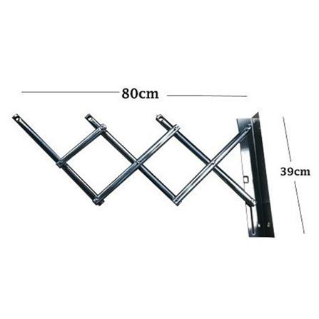WALL RACK STAINLESS 3 BARS 100cm PLIM